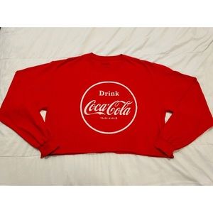 🍁 Coca-Cola/Coca Cola/Coke long sleeved crop top